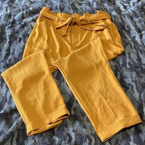 George paper bag waist pants